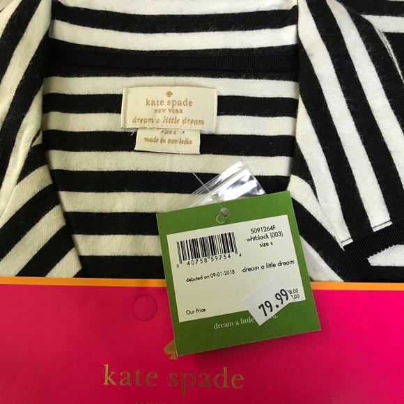 Dream a little dream Kate spade pajama set stripe Intimates Sleepwear